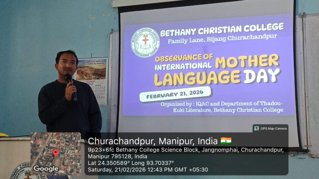International Mother Language Day 2026 Bethany Christian College Manipur